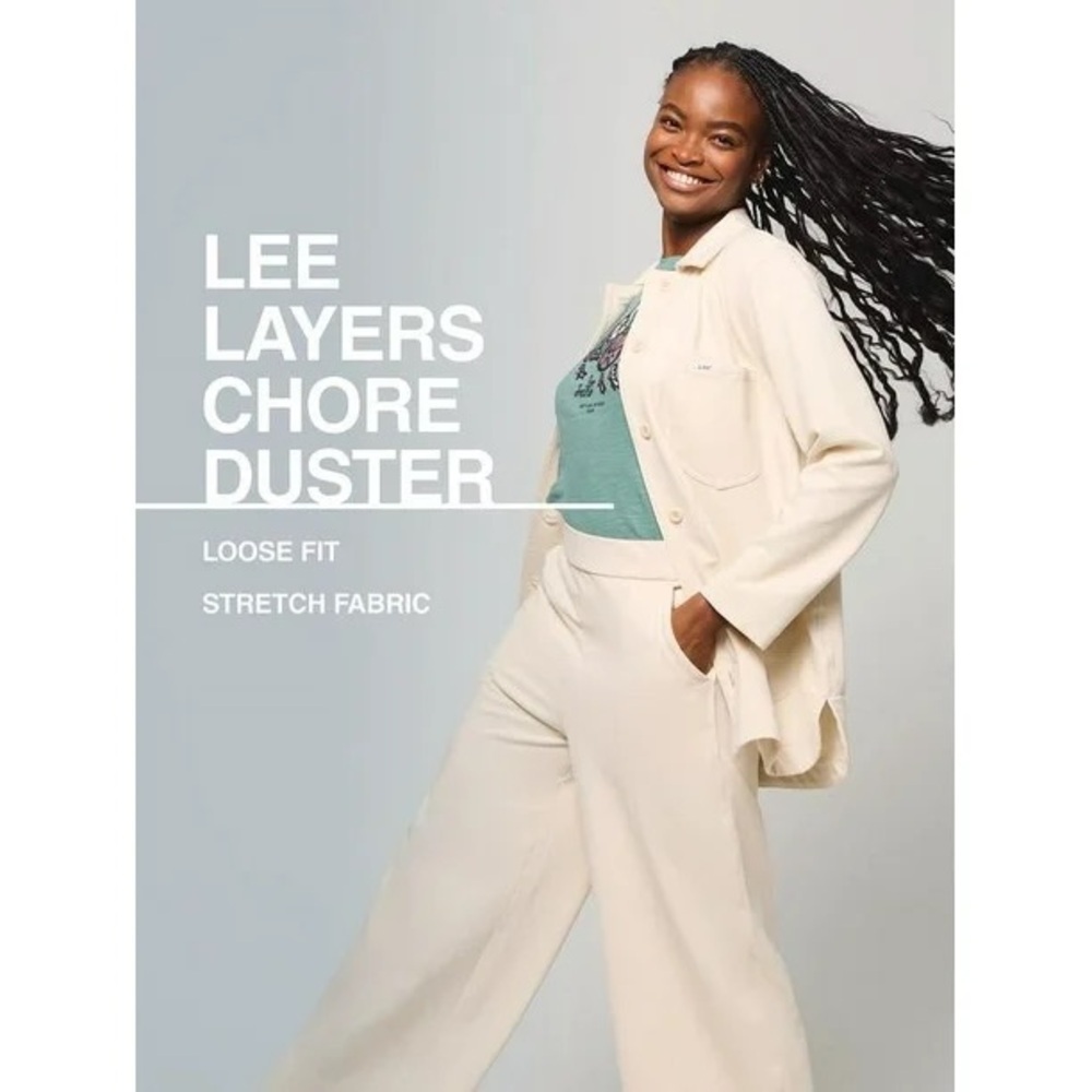 Lee® Women's Lee Layers Chore Fall Winter Duster in Soybean - Picture 5 of 10